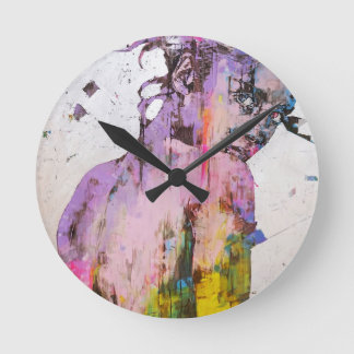 A colorful wall clock