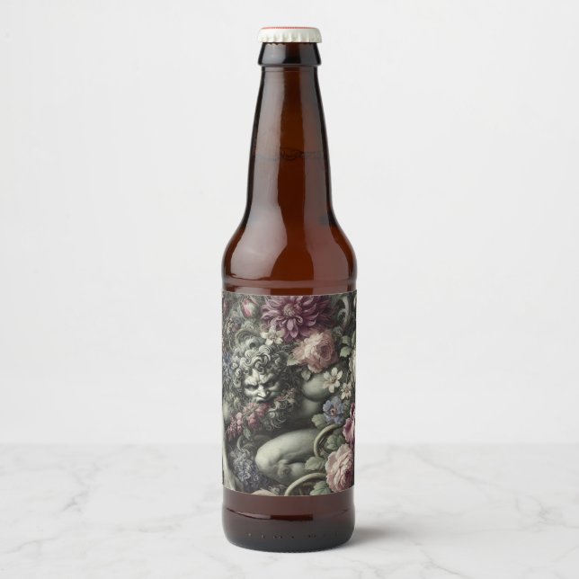 🎭 A Colossal Comedy – Gothic Victorian Beer Bottle Label (Front)
