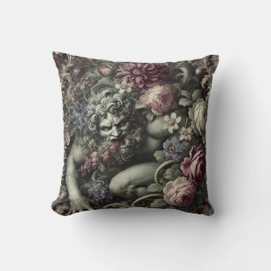 🎭 A Colossal Comedy – Gothic Victorian Cushion