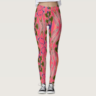 A colourful abstract patten "Ratti_Creative_Arts" Leggings