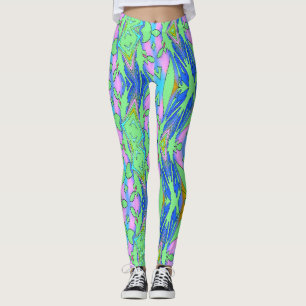 A colourful abstract patten "Ratti_Creative_Arts" Leggings