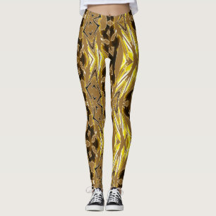 A colourful abstract patten "Ratti_Creative_Arts" Leggings