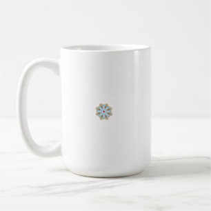 A colourful and intricate floral design featuring coffee mug