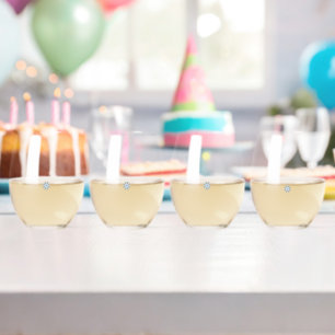 A colourful and intricate floral design featuring  stemless wine glass