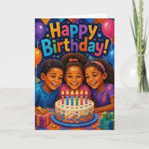 A Colourful Birthday! Birthday Card