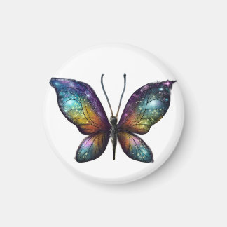 A colourful butterfly with galaxy-like wings is de magnet