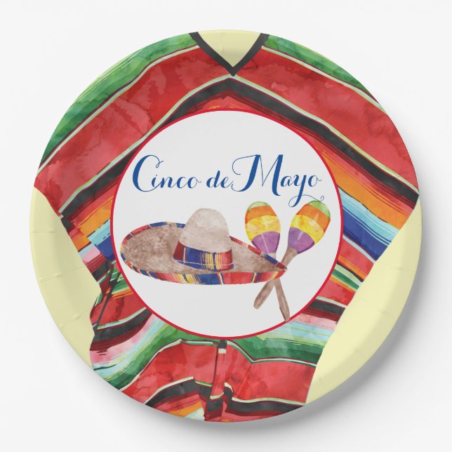 A Colourful Celebration 9" Round Paper Plate (Front)