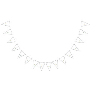 A colourful clip art of a wildflower with detailed bunting
