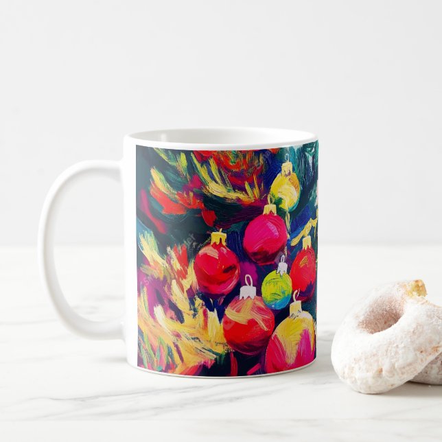 a colourful Cup print.. (With Donut)