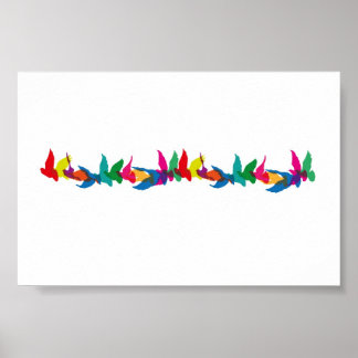 A colourful flight of fancy poster