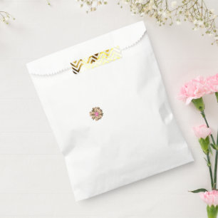 A colourful flower illustration featuring a unique favour bags