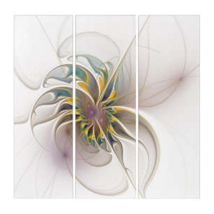 A colourful fractal ornament. Abstract Flower art