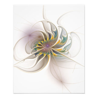 A colourful fractal ornament. Abstract Flower art Photo Print
