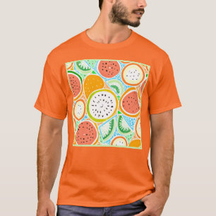 A Colourful Fruity Fun Patterns Art T-Shirt