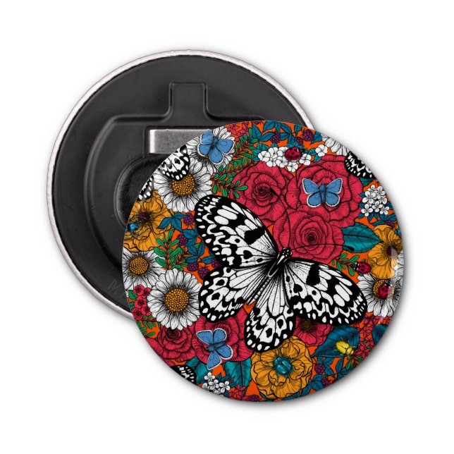 A colourful garden bottle opener (Front)