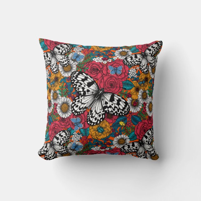 A colourful garden cushion (Front)