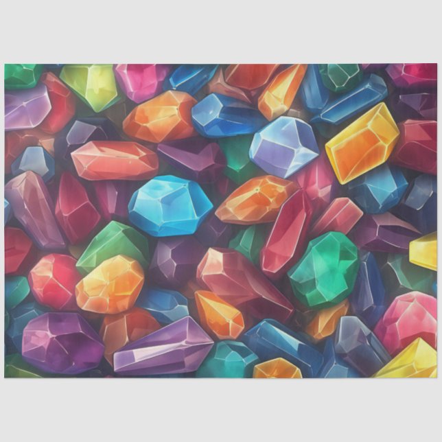 A Colourful Gem Series Desig 5 Tissue Paper (Front)