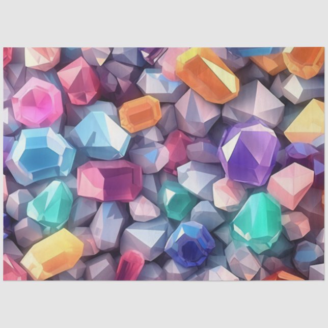 A Colourful Gem Series Desig 8 Tissue Paper (Front)