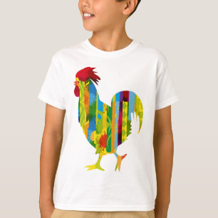 A colourful rooster T-Shirt
