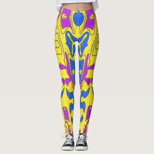 A colourful seamless "Ratti_Creative_Arts" Legging