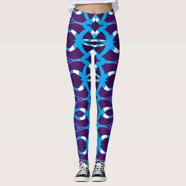A colourful seamless "Ratti_Creative_Arts" Legging (Front)