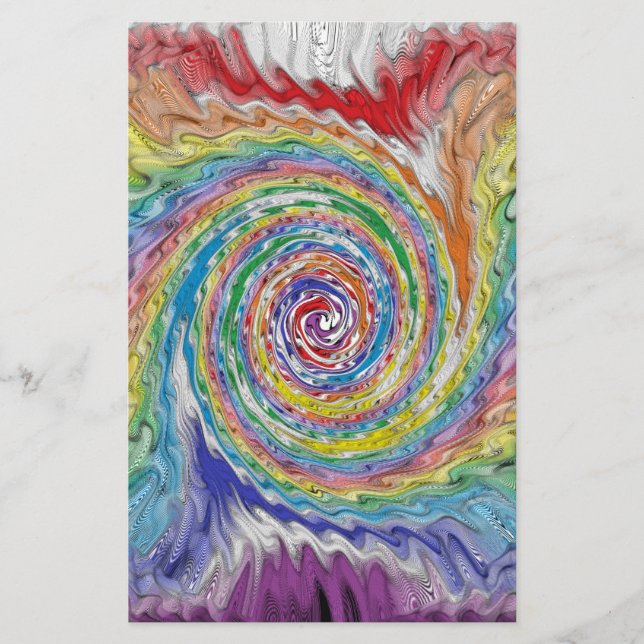 A Colourful Splatter Stationery (Front)