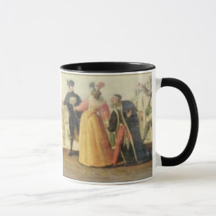 A Commedia Dell'Arte Troupe Before a Renaissance T Mug