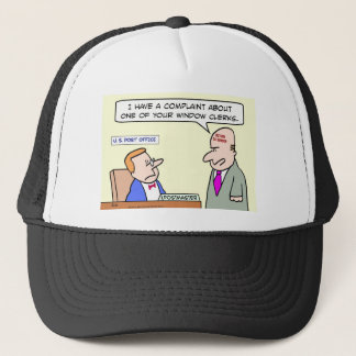 A complaint at the Post Office Trucker Hat