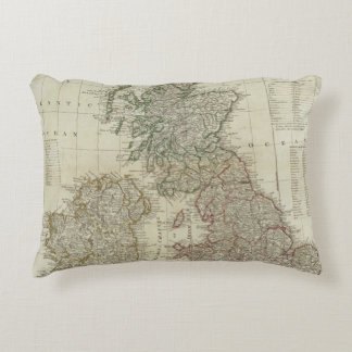 A complete map of the British Isles Decorative Cushion