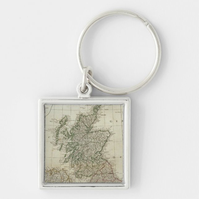 A complete map of the British Isles Key Ring (Front)