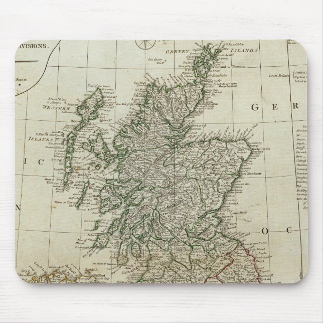 A complete map of the British Isles Mouse Mat (Front)