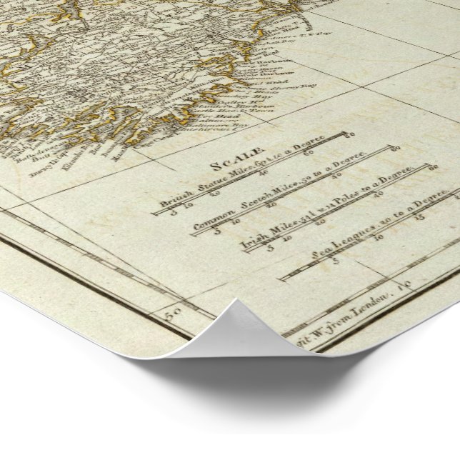 A complete map of the British Isles Poster (Corner)