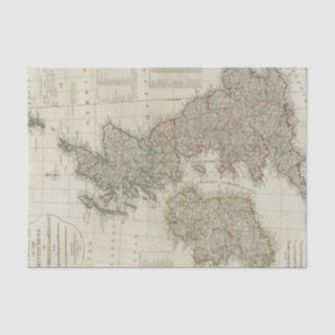 A complete map of the British Isles Tissue Paper