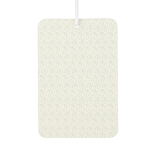 A completely white, featureless surface fills the  car air freshener (Front)