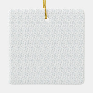 A completely white, featureless surface fills the  ceramic ornament