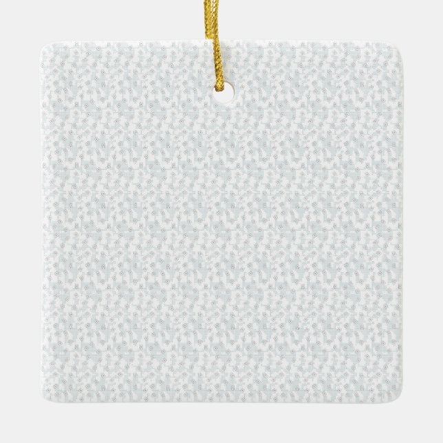 A completely white, featureless surface fills the  ceramic ornament (Front)