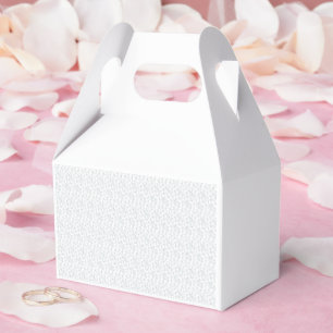A completely white, featureless surface fills the favour box