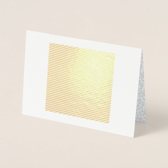 A completely white, featureless surface fills the  foil card (Front)