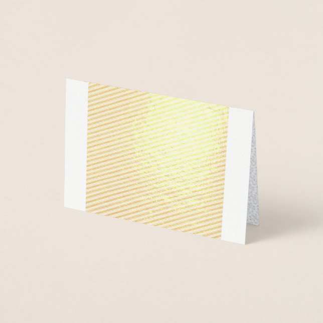 A completely white, featureless surface fills the  foil card (Front)
