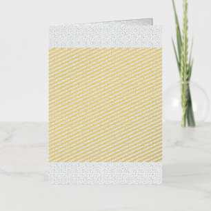A completely white, featureless surface fills the  foil greeting card