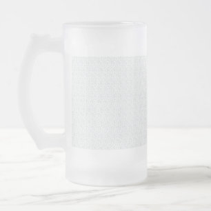 A completely white, featureless surface fills the  frosted glass beer mug
