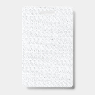 A completely white, featureless surface fills the  ID badge
