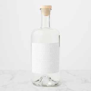 A completely white, featureless surface fills the liquor bottle label