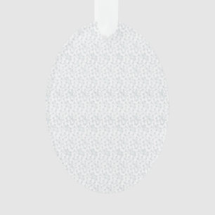 A completely white, featureless surface fills the ornament