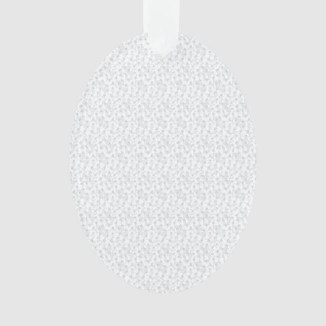 A completely white, featureless surface fills the  ornament (Front)
