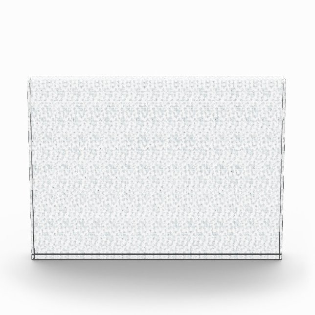 A completely white, featureless surface fills the  photo block (Front)
