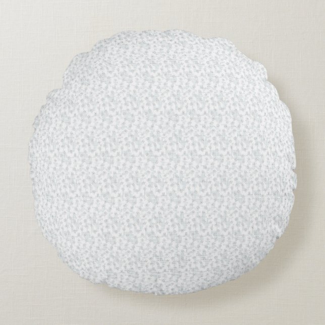 A completely white, featureless surface fills the  round cushion (Front)
