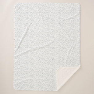 A completely white, featureless surface fills the  sherpa blanket