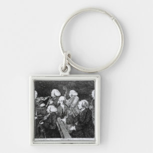 A Concert at Cambridge, 1770 Key Ring