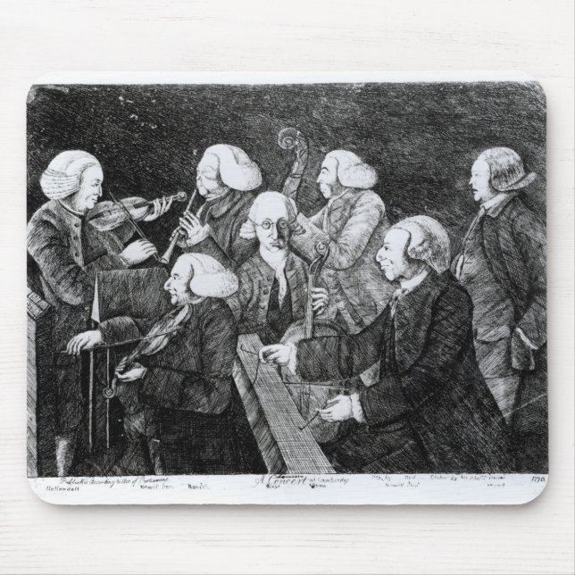 A Concert at Cambridge, 1770 Mouse Mat (Front)
